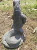 Product image 5 of the product “Standing water monitor lizard as a water feature, 60 cm high | Cast stone, handcrafted & coloured ”